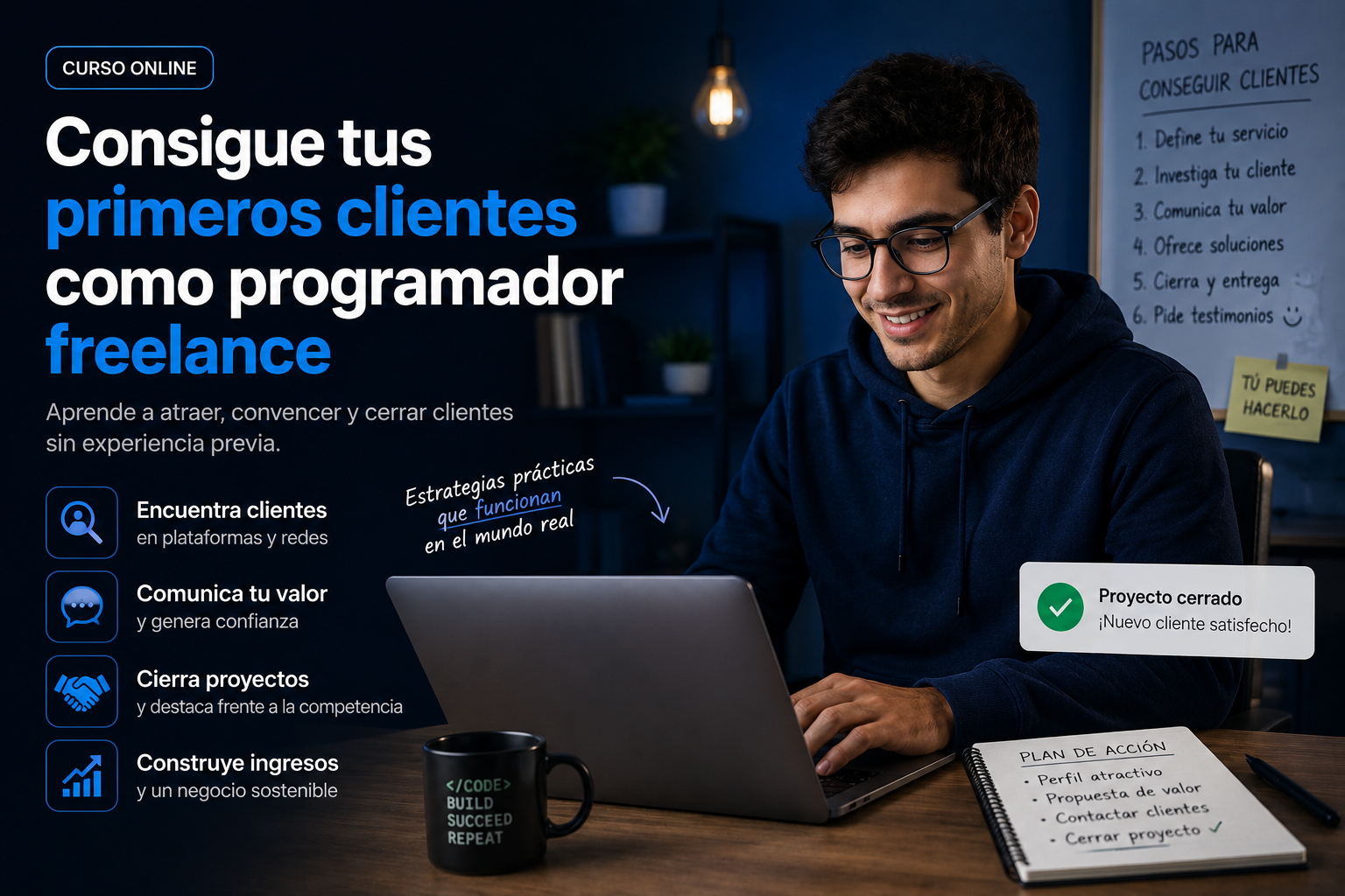 Consigue tus primeros clientes como freelance