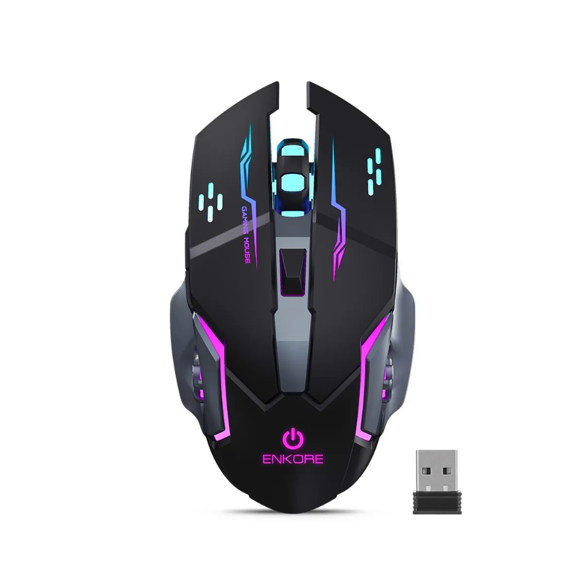 MOUSE GAMER INALÁMBRICO ENKORE THUNDER + PAD
